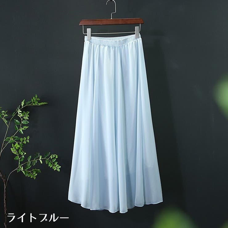 ロングスカート フレアスカート マキシ丈 | PlusNao | 詳細画像14 