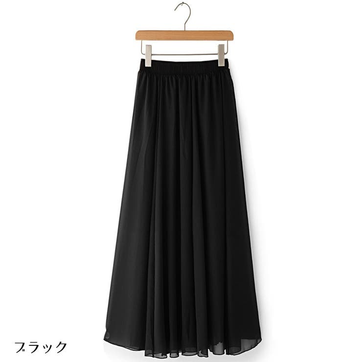 ロングスカート フレアスカート マキシ丈 | PlusNao | 詳細画像4 