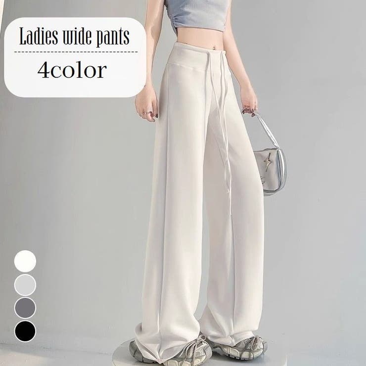 ワイドパンツ ロングパンツ スウェットパンツ | PlusNao | 詳細画像1 