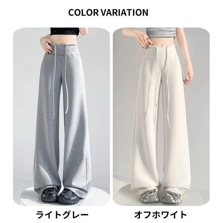 ワイドパンツ ロングパンツ スウェットパンツ | PlusNao | 詳細画像18 