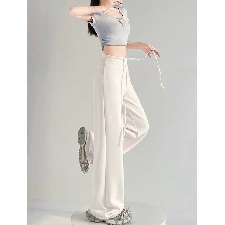 ワイドパンツ ロングパンツ スウェットパンツ | PlusNao | 詳細画像2 