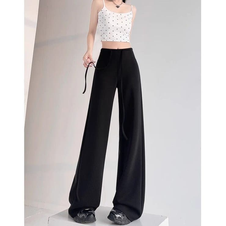 ワイドパンツ ロングパンツ スウェットパンツ | PlusNao | 詳細画像4 