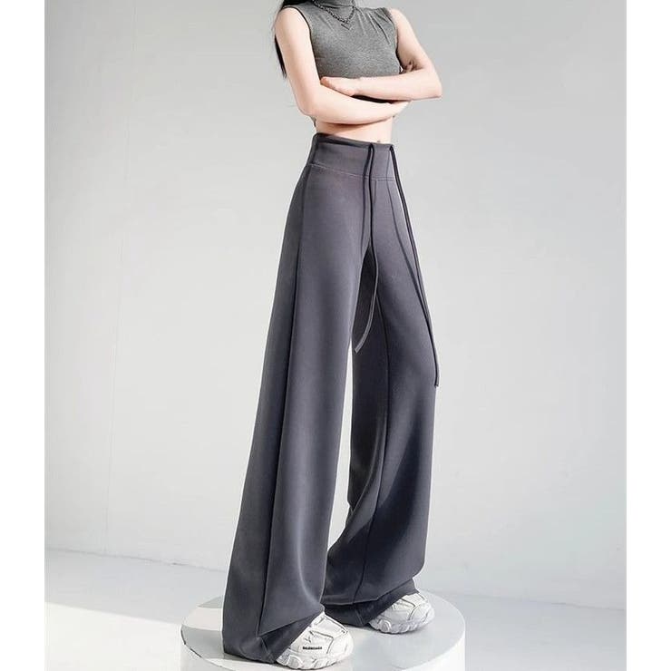 ワイドパンツ ロングパンツ スウェットパンツ | PlusNao | 詳細画像5 