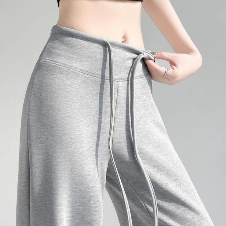 ワイドパンツ ロングパンツ スウェットパンツ | PlusNao | 詳細画像9 