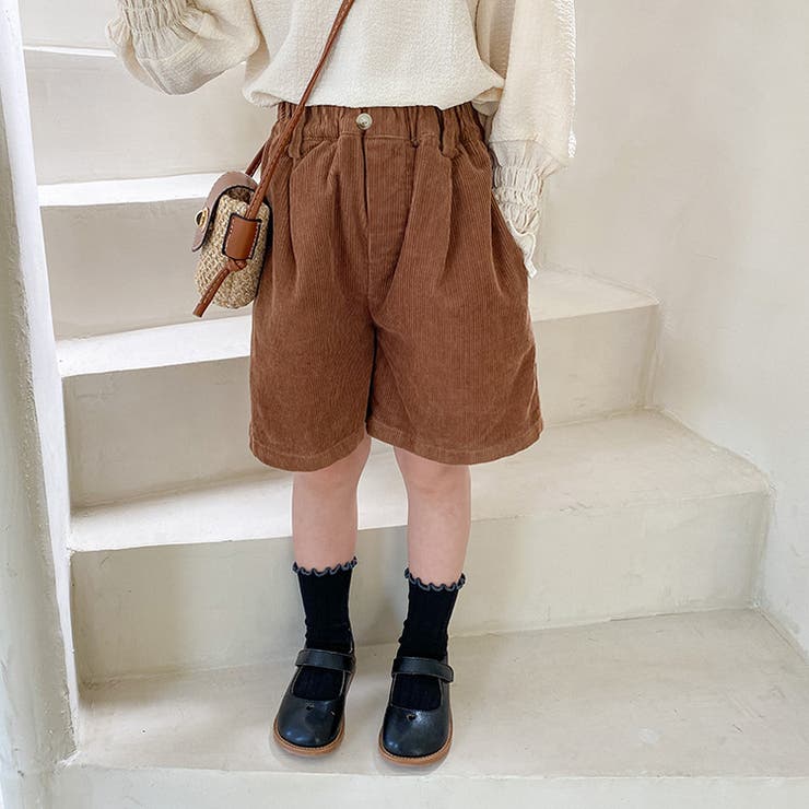 ハーフパンツ コーデュロイ キッズ[品番：FQ000140492]｜PlusNao