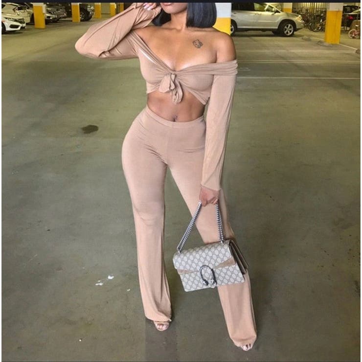 ベルボトムパンツ ワイドパンツ ブーツカット | PlusNao | 詳細画像14 