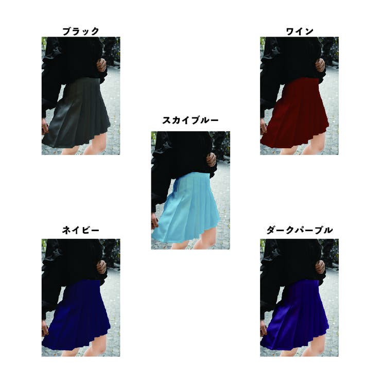 ミニスカート プリーツスカート スカパン | PlusNao | 詳細画像2 