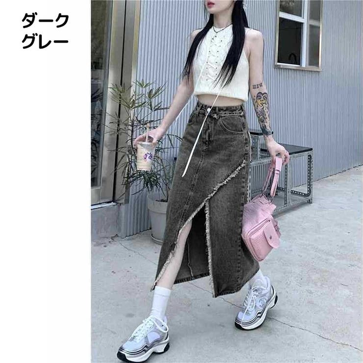 ロングスカート デニムスカート ボトムス | PlusNao | 詳細画像9 