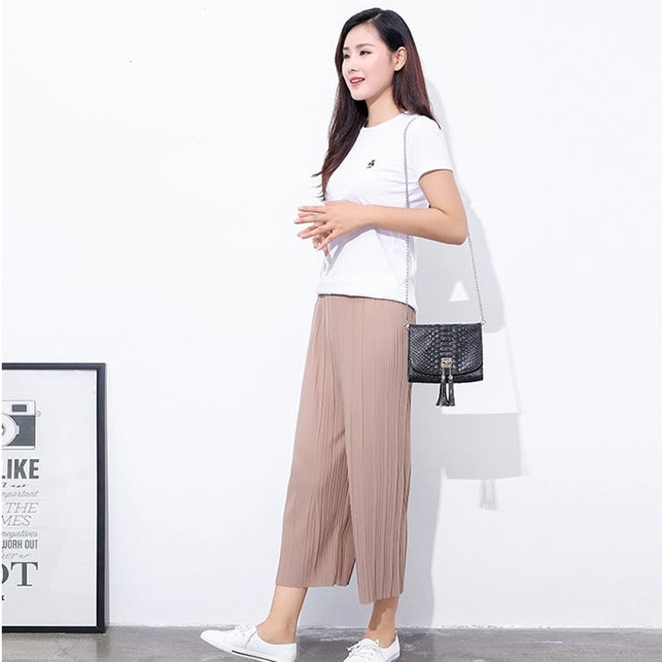 ガウチョパンツ ロングパンツ ワイドパンツ | PlusNao | 詳細画像2 