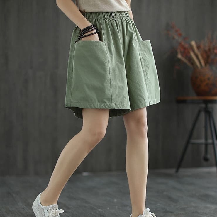 ショートパンツ 膝上丈 レディース | PlusNao | 詳細画像9 