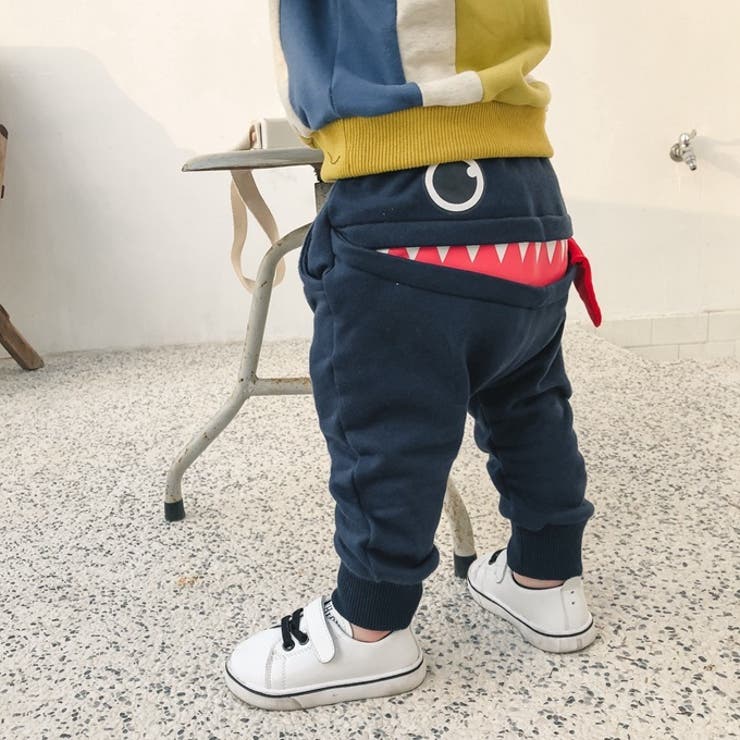 キッズサルエルパンツ フェイスデザイン おばけデザイン | PlusNao | 詳細画像2 