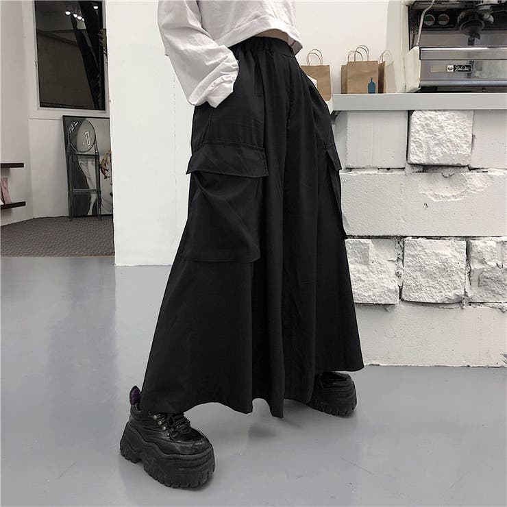ワイドパンツ ガウチョパンツ ボトムス | PlusNao | 詳細画像7 