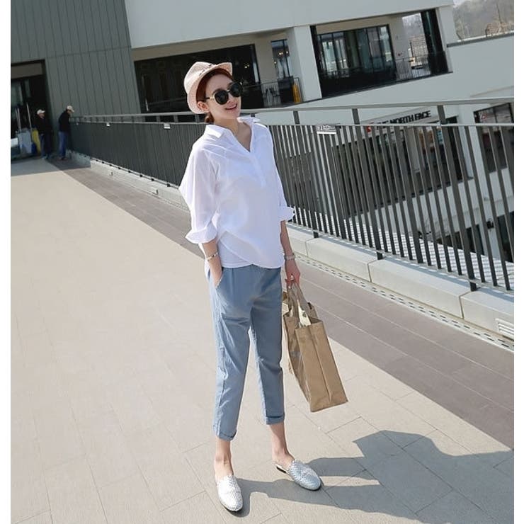 マタニティパンツ テーパードパンツ レディース | PlusNao | 詳細画像3 