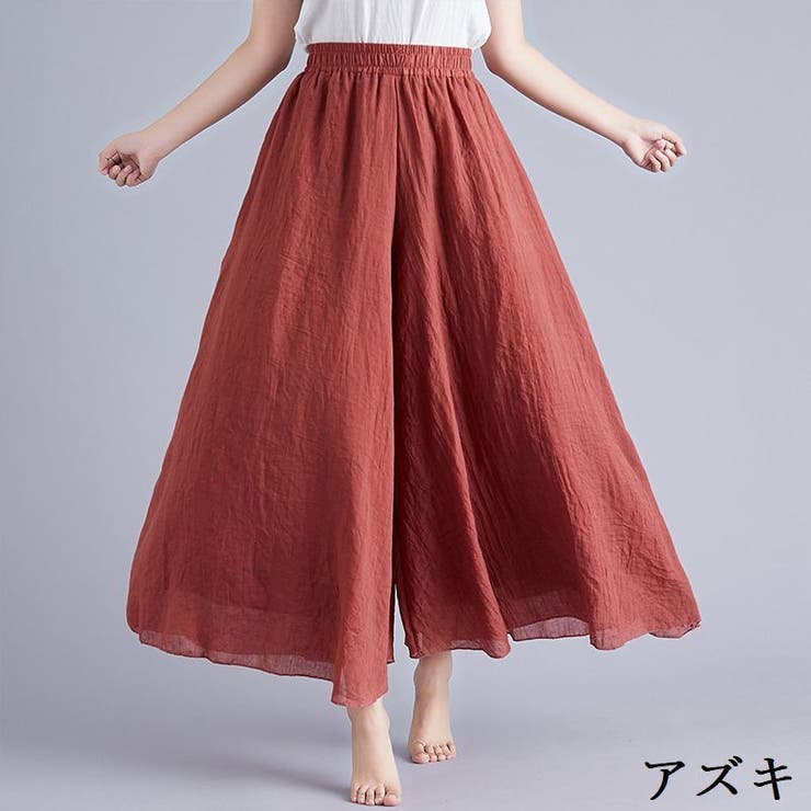 ガウチョパンツ ワイドパンツ スカーチョ | PlusNao | 詳細画像17 