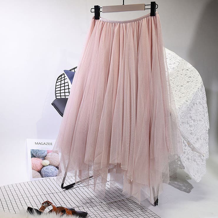 チュールスカート ロングスカート レディース | PlusNao | 詳細画像1 