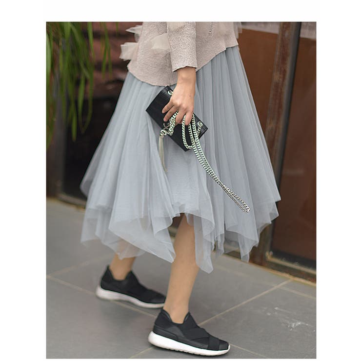 チュールスカート ロングスカート レディース | PlusNao | 詳細画像10 