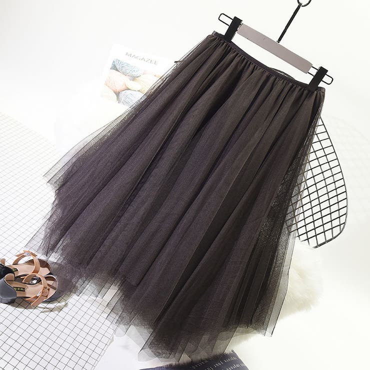 チュールスカート ロングスカート レディース | PlusNao | 詳細画像12 