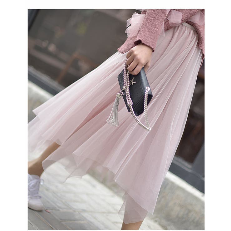 チュールスカート ロングスカート レディース | PlusNao | 詳細画像18 