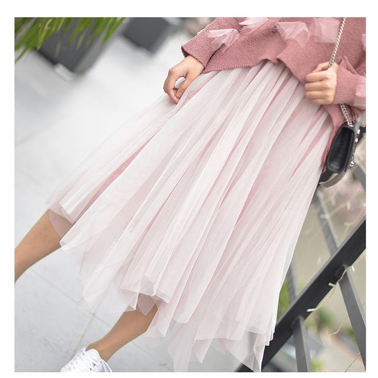 チュールスカート ロングスカート レディース | PlusNao | 詳細画像2 