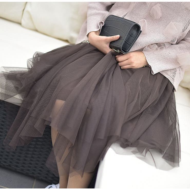 チュールスカート ロングスカート レディース | PlusNao | 詳細画像5 