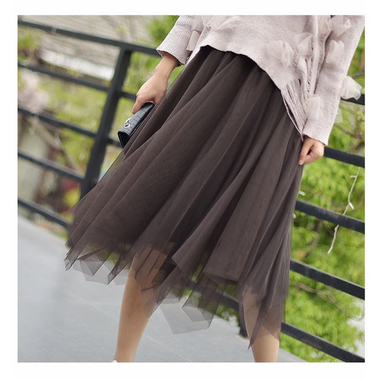 チュールスカート ロングスカート レディース | PlusNao | 詳細画像6 