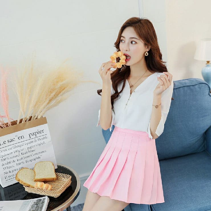 ミニスカート プリーツスカート スカパン | PlusNao | 詳細画像2 