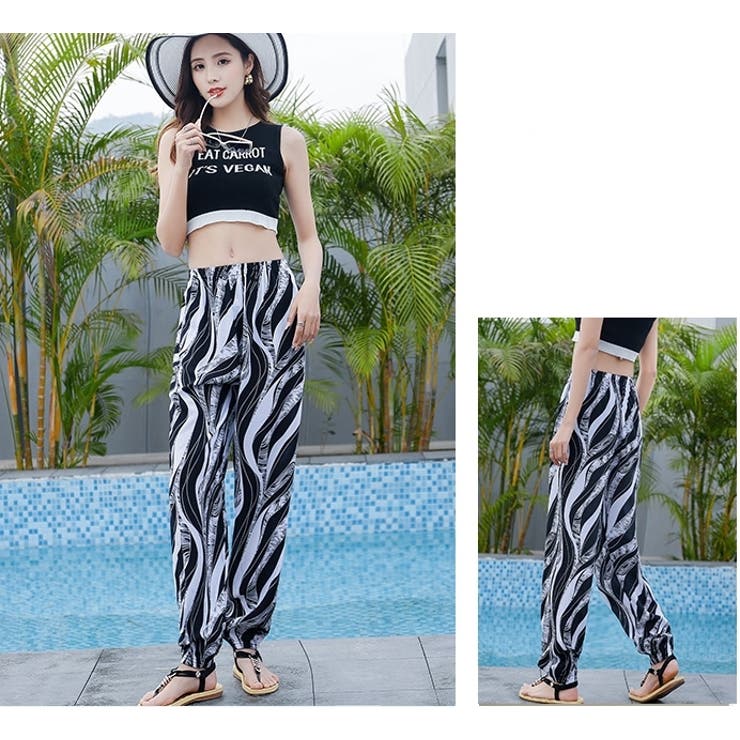 ジョガーパンツ レディース ロングパンツ | PlusNao | 詳細画像2 