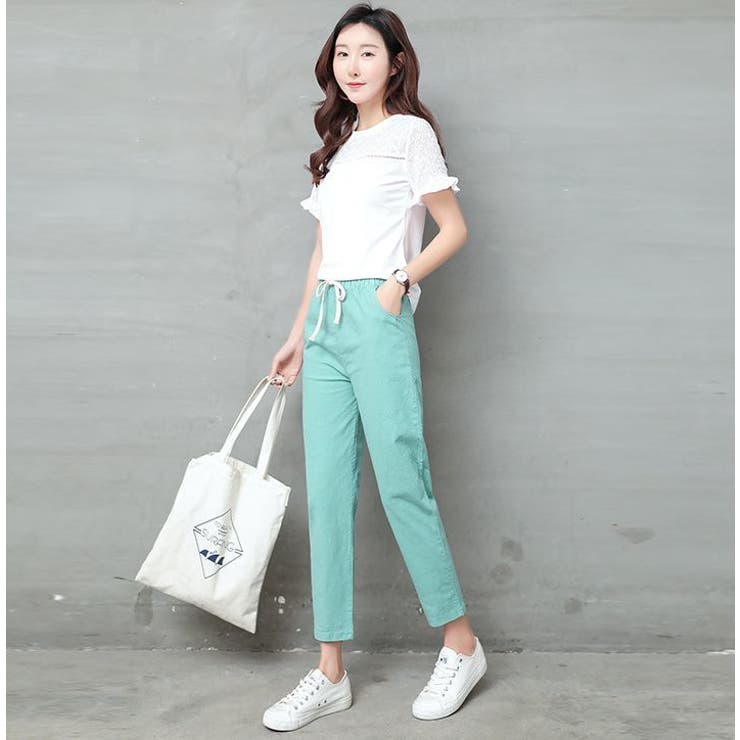 ロングパンツ 9分丈 テーパードパンツ | PlusNao | 詳細画像7 