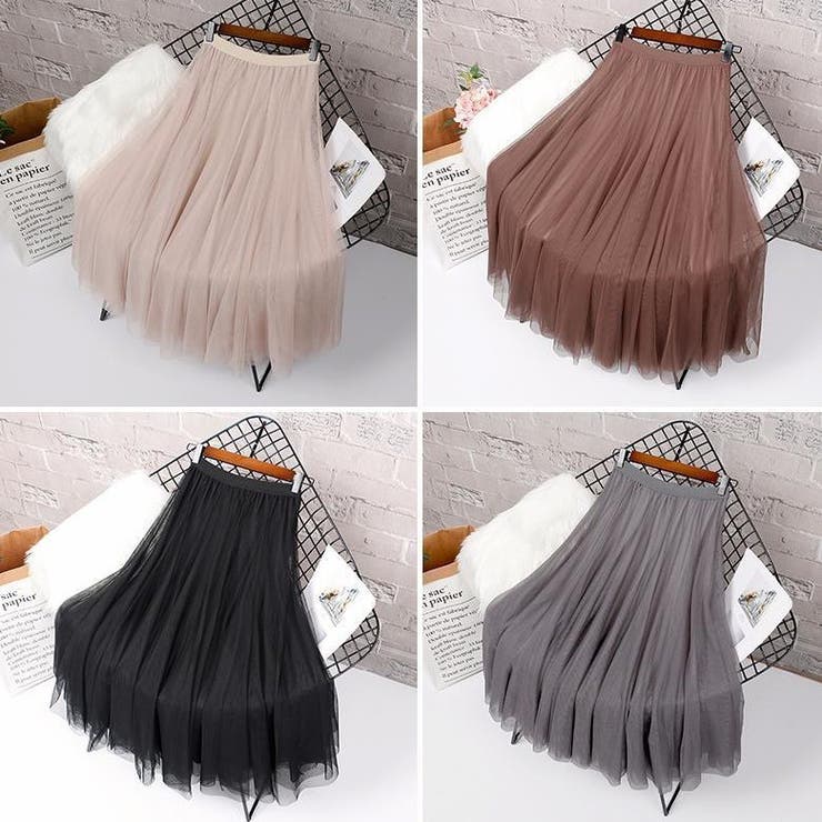 シフォンスカート ロングスカート フレアスカート | PlusNao | 詳細画像11 