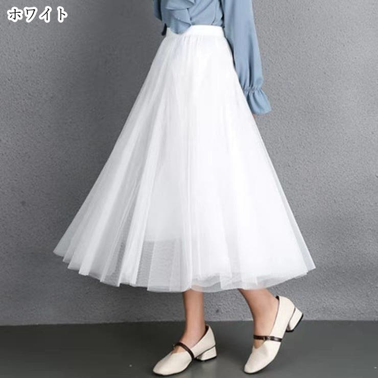 シフォンスカート ロングスカート フレアスカート | PlusNao | 詳細画像18 