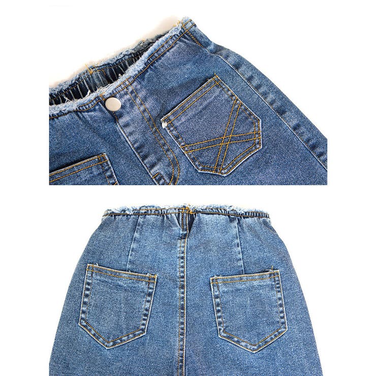 ロングパンツ デニム ブーツカット[品番：FQ000148975]｜PlusNao