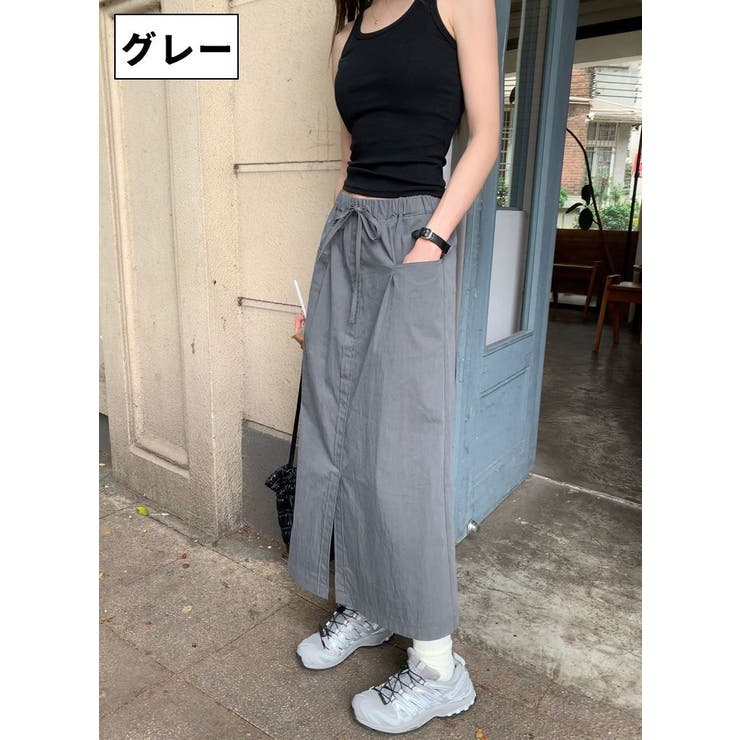 ロングスカート ダブルポケット ボトムス | PlusNao | 詳細画像5 