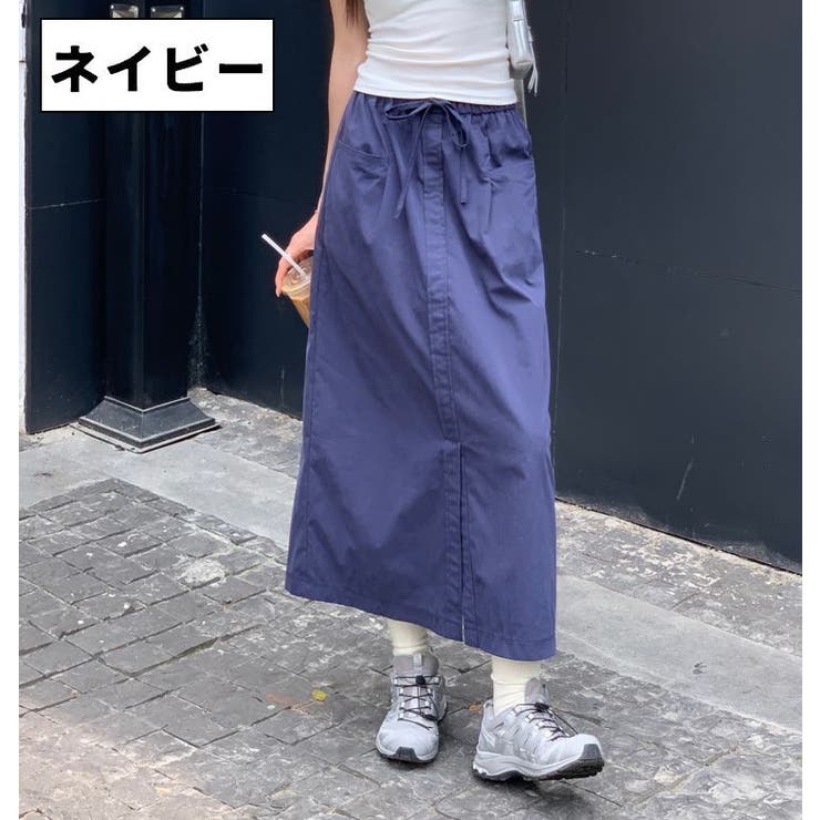 ロングスカート ダブルポケット ボトムス | PlusNao | 詳細画像6 