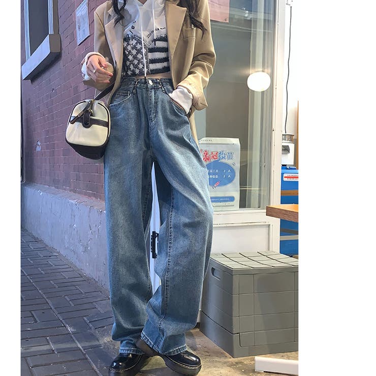 ワイドバギーダメージデニムパンツ – WEGO ONLINE STORE