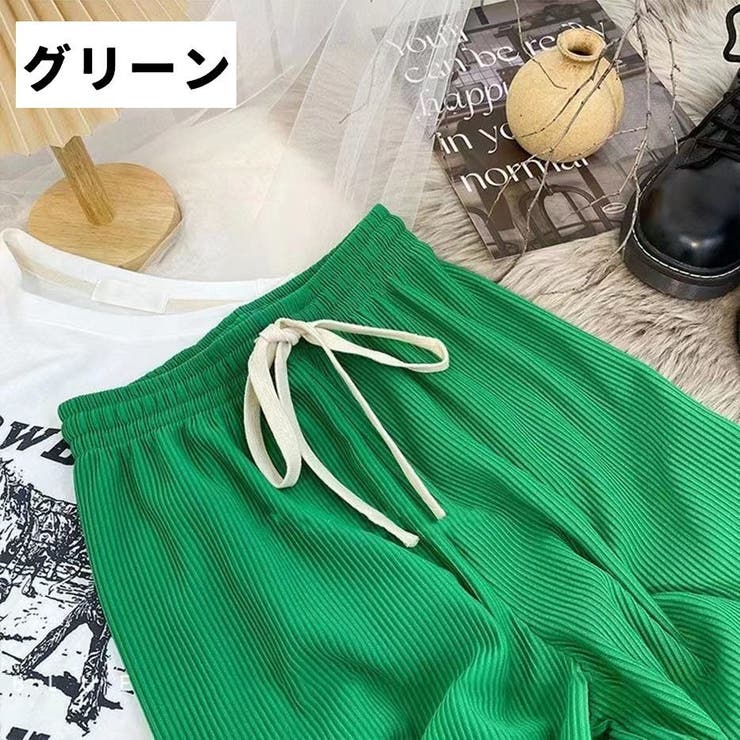 ワイドパンツ リラックス ロングパンツ | PlusNao | 詳細画像12 