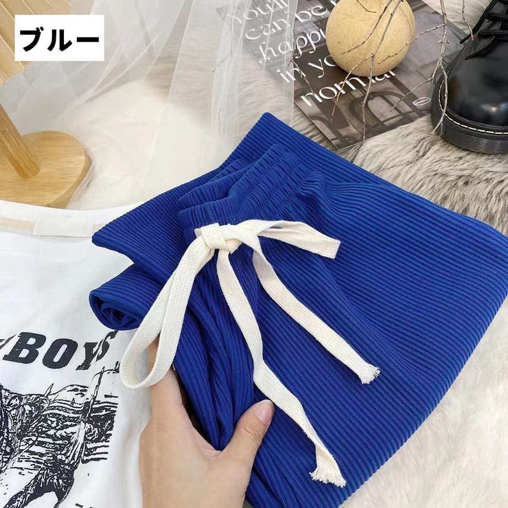 ワイドパンツ リラックス ロングパンツ | PlusNao | 詳細画像15 