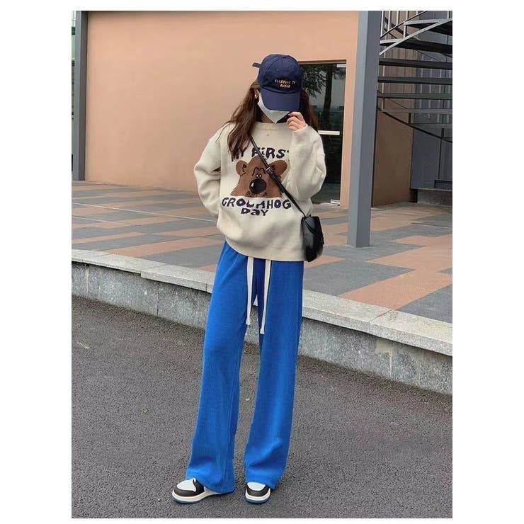 ワイドパンツ リラックス ロングパンツ | PlusNao | 詳細画像3 