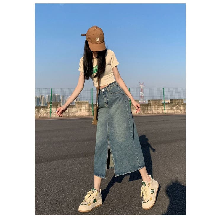 スカート デニム レディース | PlusNao | 詳細画像3 