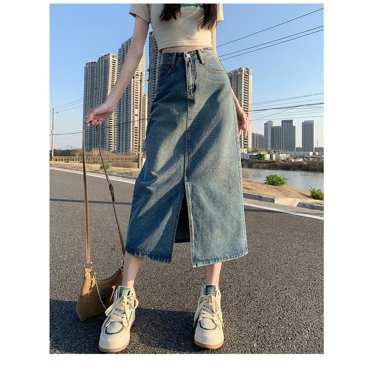 スカート デニム レディース | PlusNao | 詳細画像5 