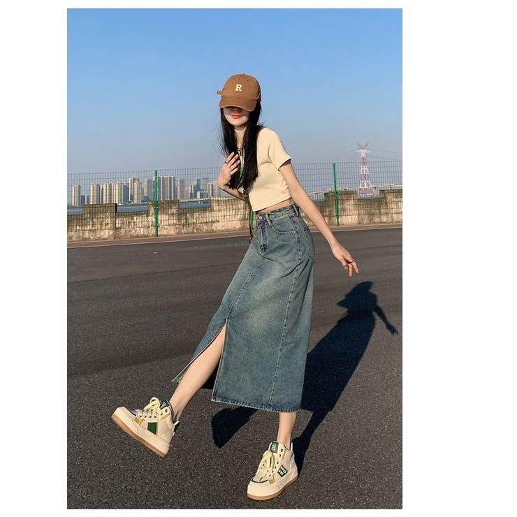 スカート デニム レディース | PlusNao | 詳細画像6 