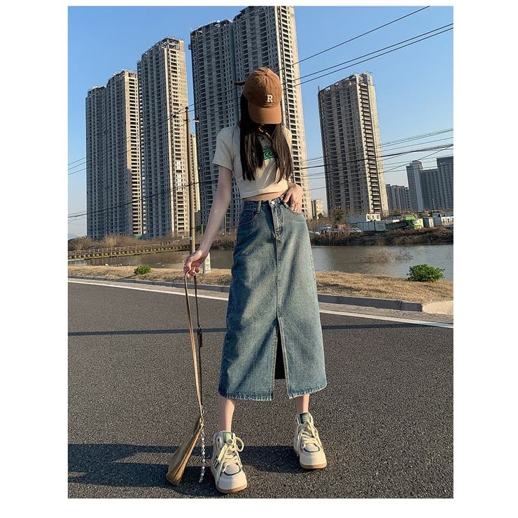 スカート デニム レディース | PlusNao | 詳細画像7 