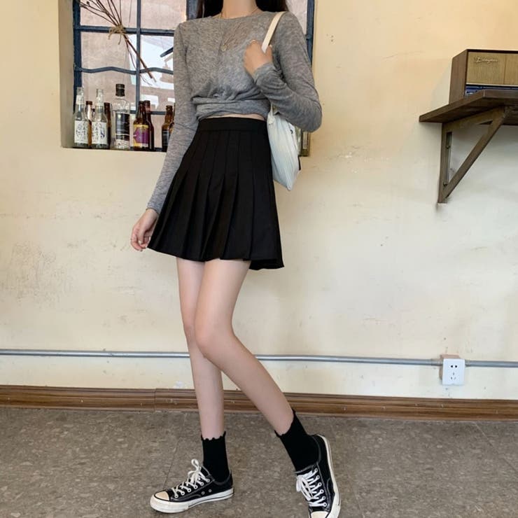 ミニスカート プリーツスカート Aライン | PlusNao | 詳細画像8 