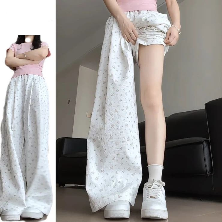 ワイドパンツ ロングパンツ レディース | PlusNao | 詳細画像4 