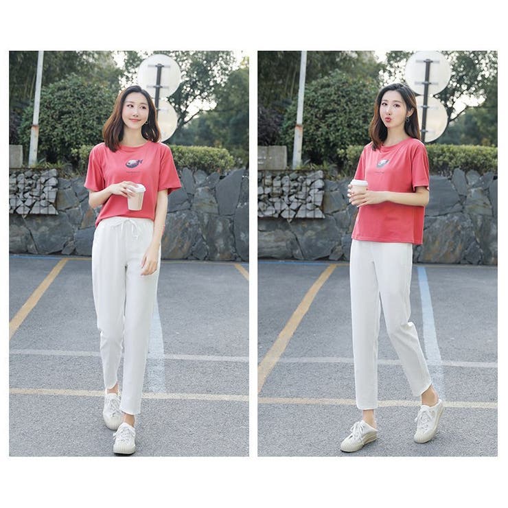 クロップドパンツ テーパードパンツ レディース | PlusNao | 詳細画像4 