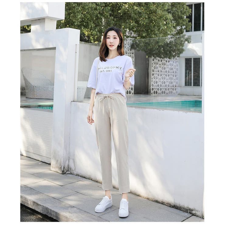 クロップドパンツ テーパードパンツ レディース | PlusNao | 詳細画像5 