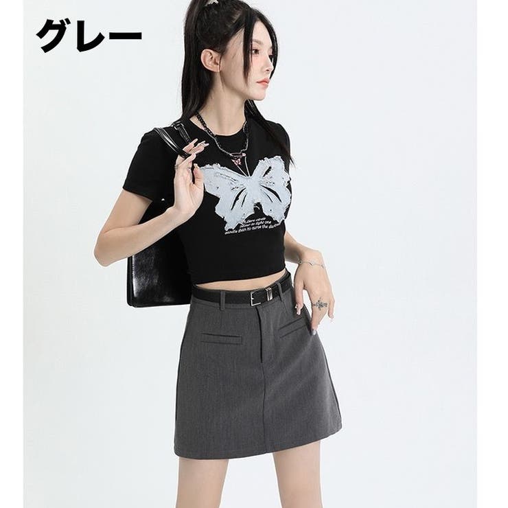 ミニスカート Aライン ハイウエスト | PlusNao | 詳細画像10 