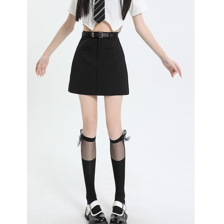 ミニスカート Aライン ハイウエスト | PlusNao | 詳細画像5 