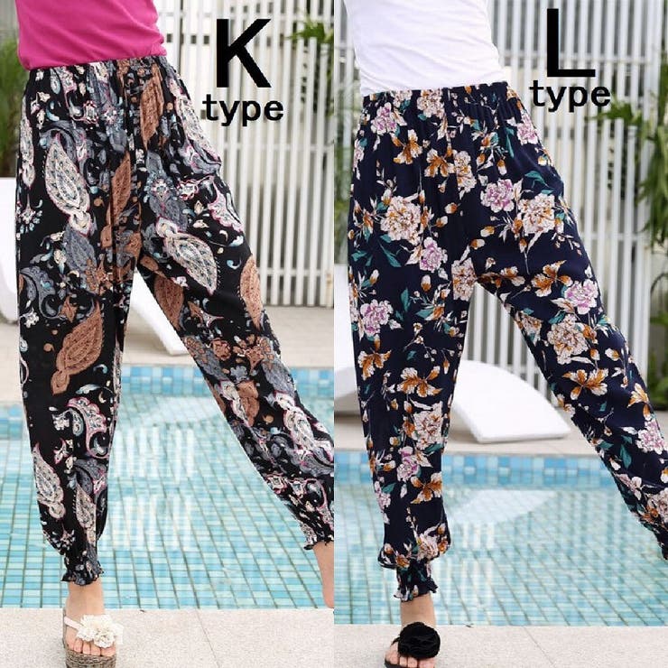 タイパンツ 柄パンツ アラジンパンツ | PlusNao | 詳細画像8 