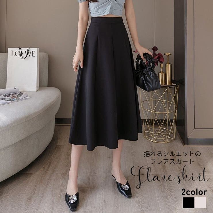 スカート フレア 膝丈 | PlusNao | 詳細画像1 