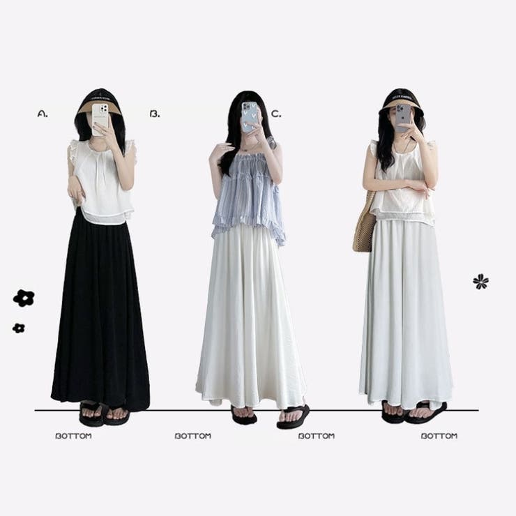 ロングパンツ ワイドパンツ レディース | PlusNao | 詳細画像2 